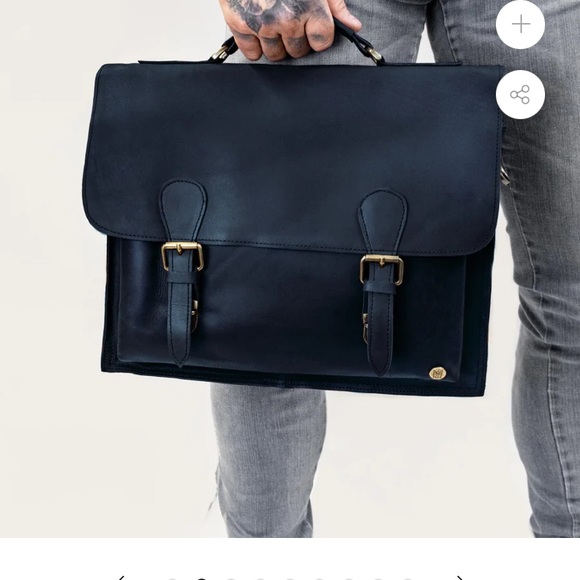 Leather satchel - Picture 7 of 7